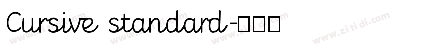 Cursive standard字体转换